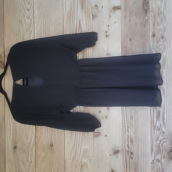 Express Little Black Dress 3/4 Sleeves Size XSmall - Picture 5 of 7